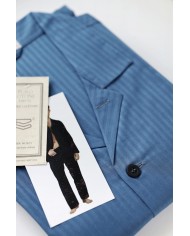 Pigiama classico 100% cotone aperto avanti Pier Mori's 740
