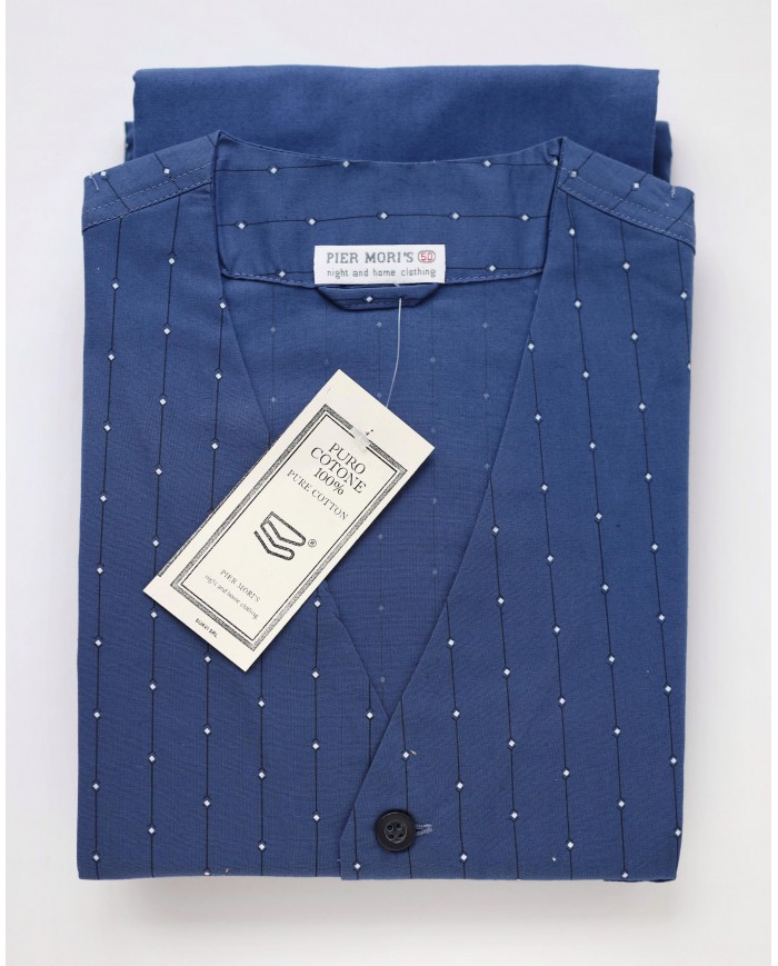Pigiama classico 100% cotone aperto avanti Piere Mori's 05299
