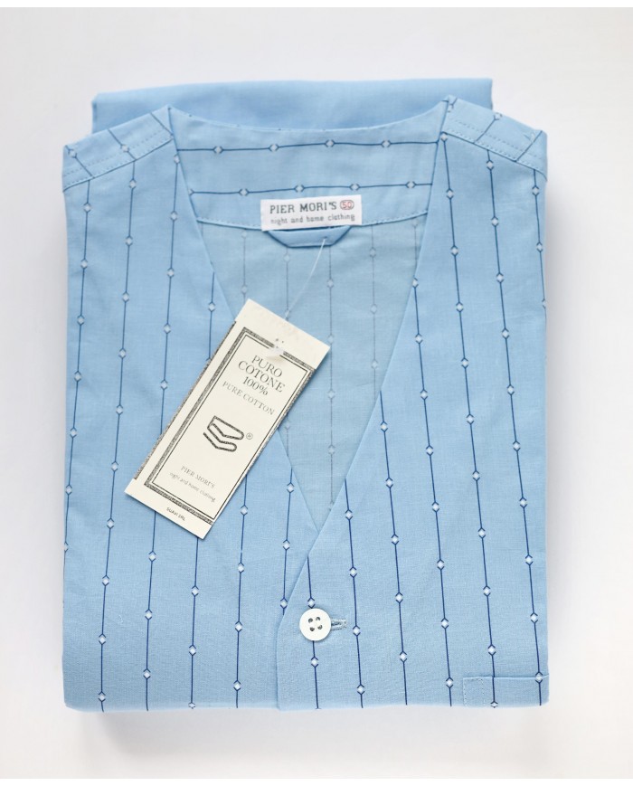 Pigiama classico 100% cotone aperto avanti Piere Mori's 05299