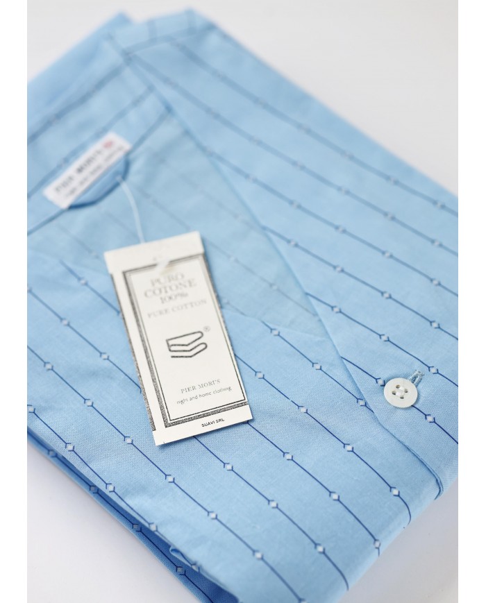 Pigiama classico 100% cotone aperto avanti Piere Mori's 05299