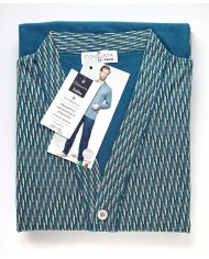Pigiama estivo uomo 100% cotone aperto avanti Bip Bip Conquista 3659