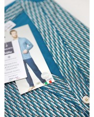 Pigiama estivo uomo 100% cotone aperto avanti Bip Bip Conquista 3659