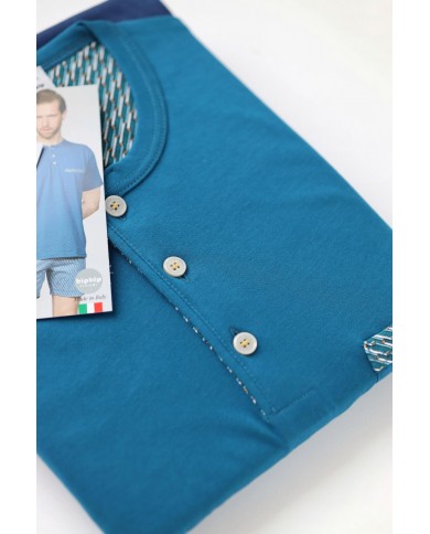 Pigiama estivo uomo 3 pezzi 100% cotone Bip Bip Conquista 3662