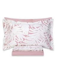 Completo lenzuola matrimoniale in puro cotone Maestri Cotonieri foresta