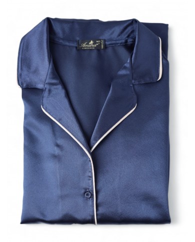 Pigiama donna in raso aperto avanti Andra Lingerie art.8334