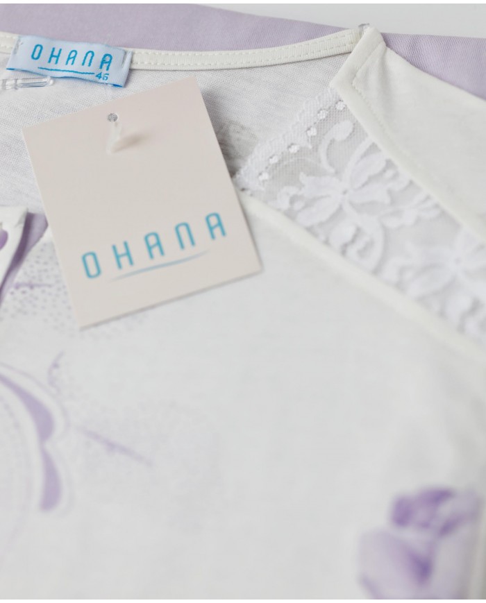 Pigiama donna estivo in cotone Ohana 21948