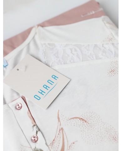 Pigiama donna estivo in cotone Ohana 21948