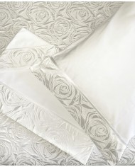 Coordinato Copriletto e Completo lenzuola in puro cotone By Carezze art Raquel