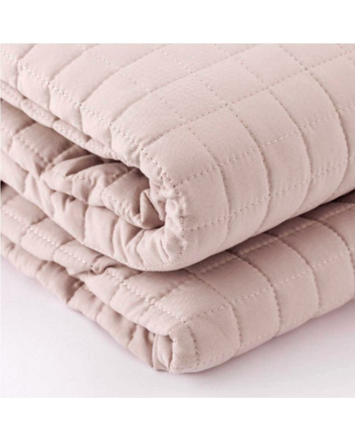 Trapuntino matrimoniale tinta unita Camilla Linea Oro