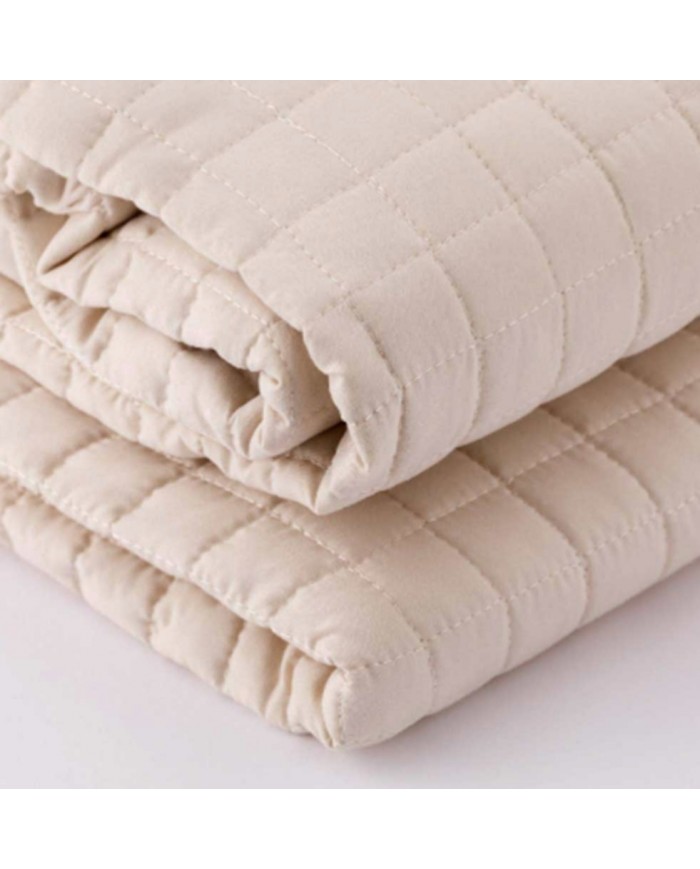 Trapuntino matrimoniale tinta unita Camilla Linea Oro