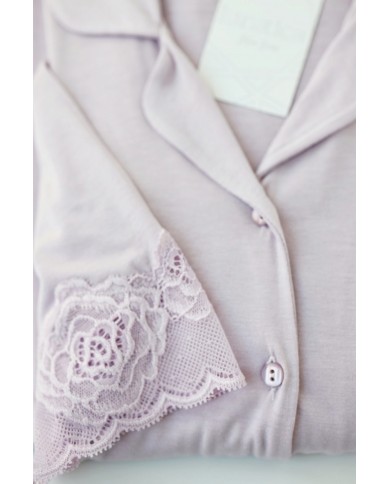 Pigiama Donna aperto avanti taglio giacca Lunatica 41127