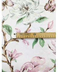 Tessuto raso stampato floreale al metro altezza 280