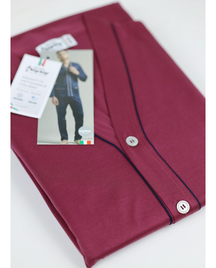 Pigiama Uomo 100% cotone makò aperto avanti Bip Bip 4242