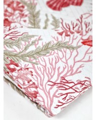 Copriletto Trapuntato quilt letto matrimoniale coralli Saint Jean