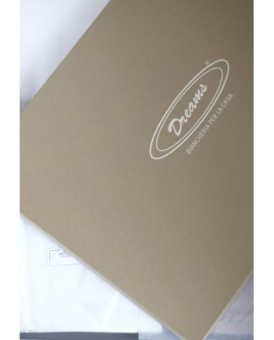 Completo lenzuola matrimoniale in raso di puro cotone Dreams Jasmine