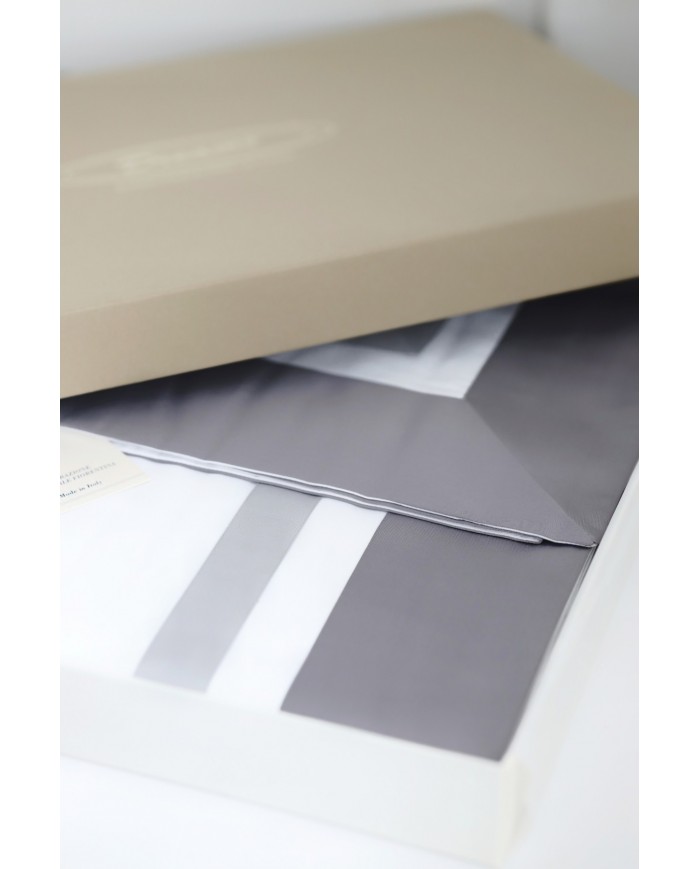 Completo lenzuola matrimoniale in raso di puro cotone Dreams Jasmine