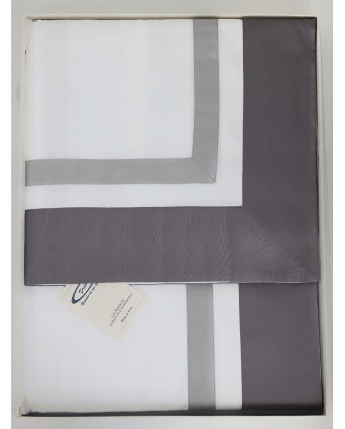 Completo lenzuola matrimoniale in raso di puro cotone Dreams Jasmine