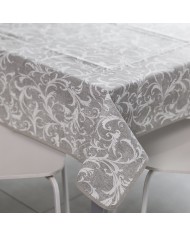 Tovaglia quadrata 4 posti in puro cotone Dorotea 140x140