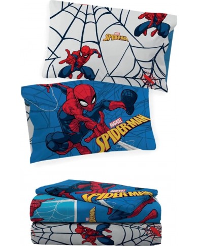 Completo lenzuola cotone 1 piazza Spiderman