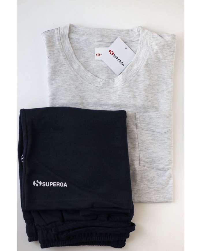 Pigiama manica corta 100% cotone Superga 24221