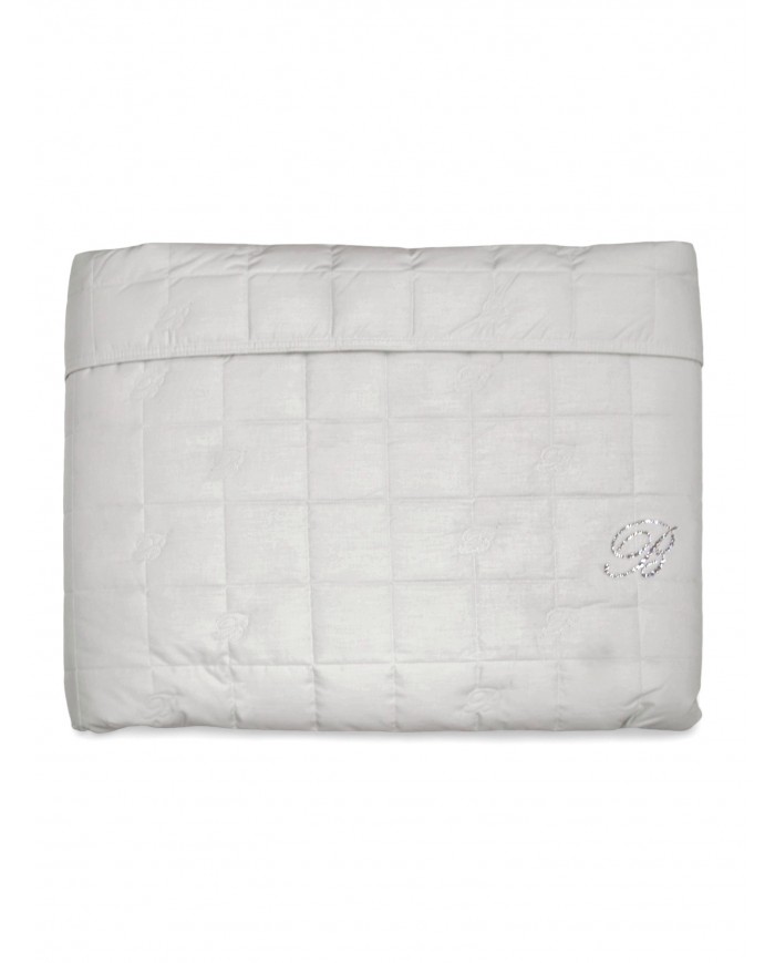 Copriletto trapuntato matrimoniale Blu Valentina Blumarine Home collection