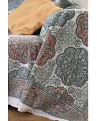 Telo arredo foulard copritutto in cotone Adriel 250x260