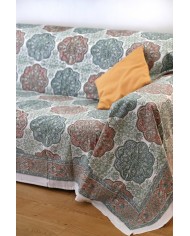 Telo arredo foulard copritutto in cotone Adriel 250x260