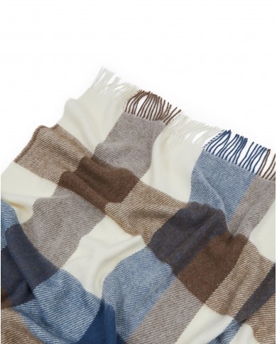 Plaid Lanerossi Iseo 100% Lana Vergine 130x170 avio