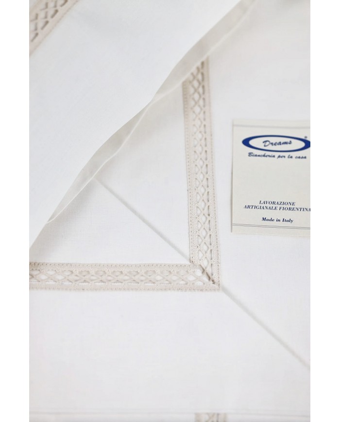 Completo lenzuola matrimoniali 100% cotone Dreams art. Gigliuccio