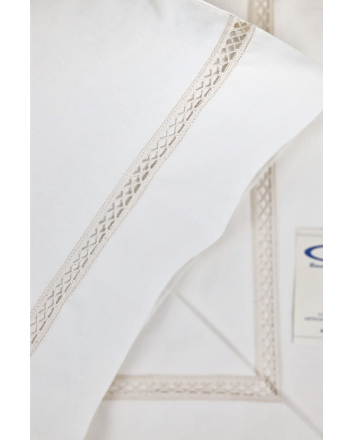 Completo lenzuola matrimoniali 100% cotone Dreams art. Gigliuccio