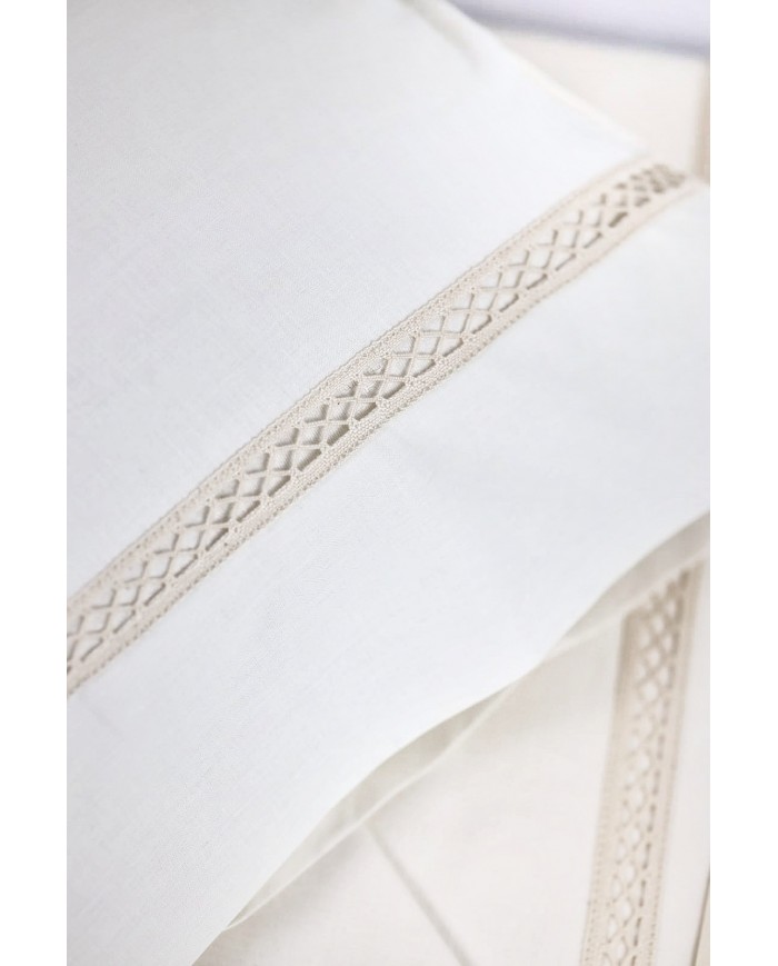 Completo lenzuola matrimoniali 100% cotone Dreams art. Gigliuccio