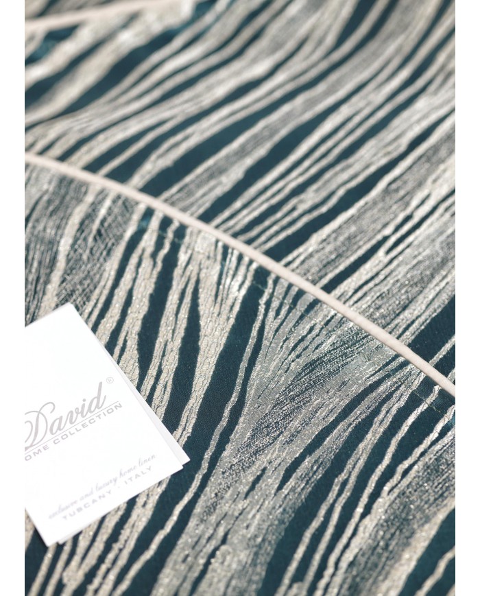 Copriletto matrimoniale in raso jacquard David Home Horizon
