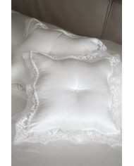 Cuscino arredo in raso e pizzo David Home Diana