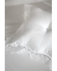 Cuscino arredo in raso e pizzo David Home Diana