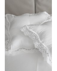 Cuscino arredo in raso e pizzo David Home Diana