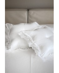 Cuscino arredo in raso e pizzo David Home Diana