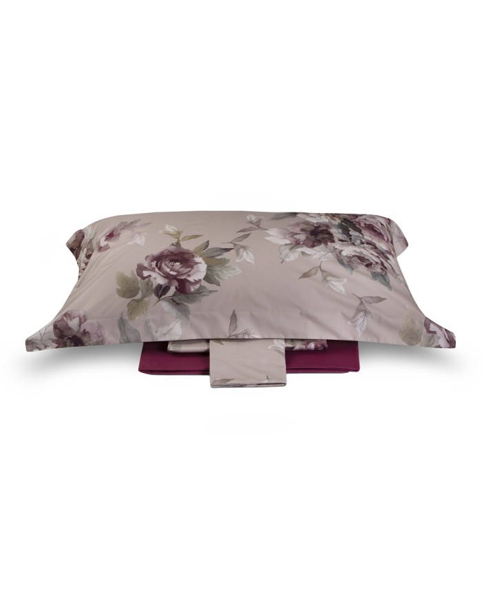 Completo Lenzuola matrimoniale in percalle di puro cotone Hillary Dondi