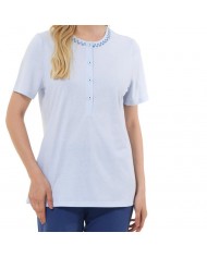 Pigiama donna estivo manica corta 100% cotone Linclalor 171470