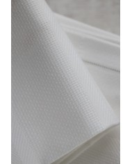 Set di 6 asciugamani viso in fiandra di cotone Manifattura Boccia bianco