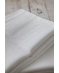 Set di 6 asciugamani viso in fiandra di cotone Manifattura Boccia bianco