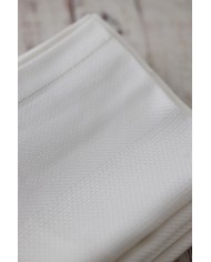 Set di 6 asciugamani viso in fiandra di cotone Manifattura Boccia bianco