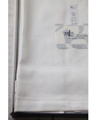 Set di 6 asciugamani viso in fiandra di cotone Manifattura Boccia bianco