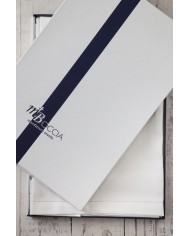 Set di 6 asciugamani viso in fiandra di cotone Manifattura Boccia bianco