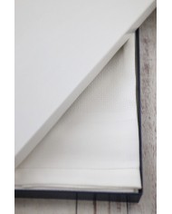 Set di 6 asciugamani viso in fiandra di cotone Manifattura Boccia bianco