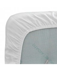 Coprimaterasso letto singolo Menfi con angoli maxi 30cm in puro cotone fasciato