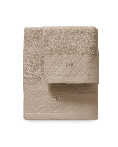 Set asciugamani 1+1 Diagonal di Liu Jo in Spugna