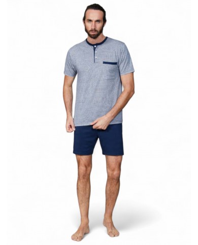 Pigiama uomo 100% cotone pettinato manica corta Bip Bip 3643