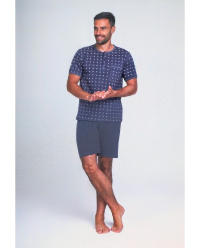 Pigiama uomo 100% cotone manica corta Vilfram 51620