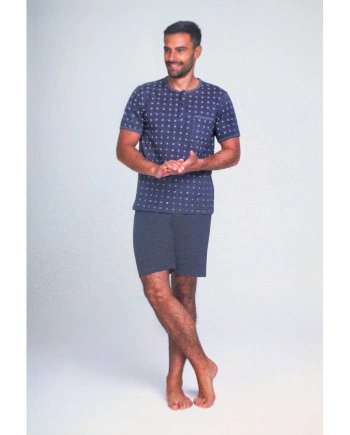 Pigiama uomo 100% cotone manica corta Vilfram 51620