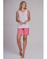 Pigiama donna spalla larga 100% cotone Vilfram 51456